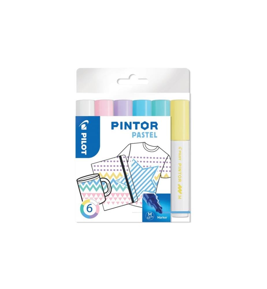 Pilot Pintor Pastel Medium, lot de 6