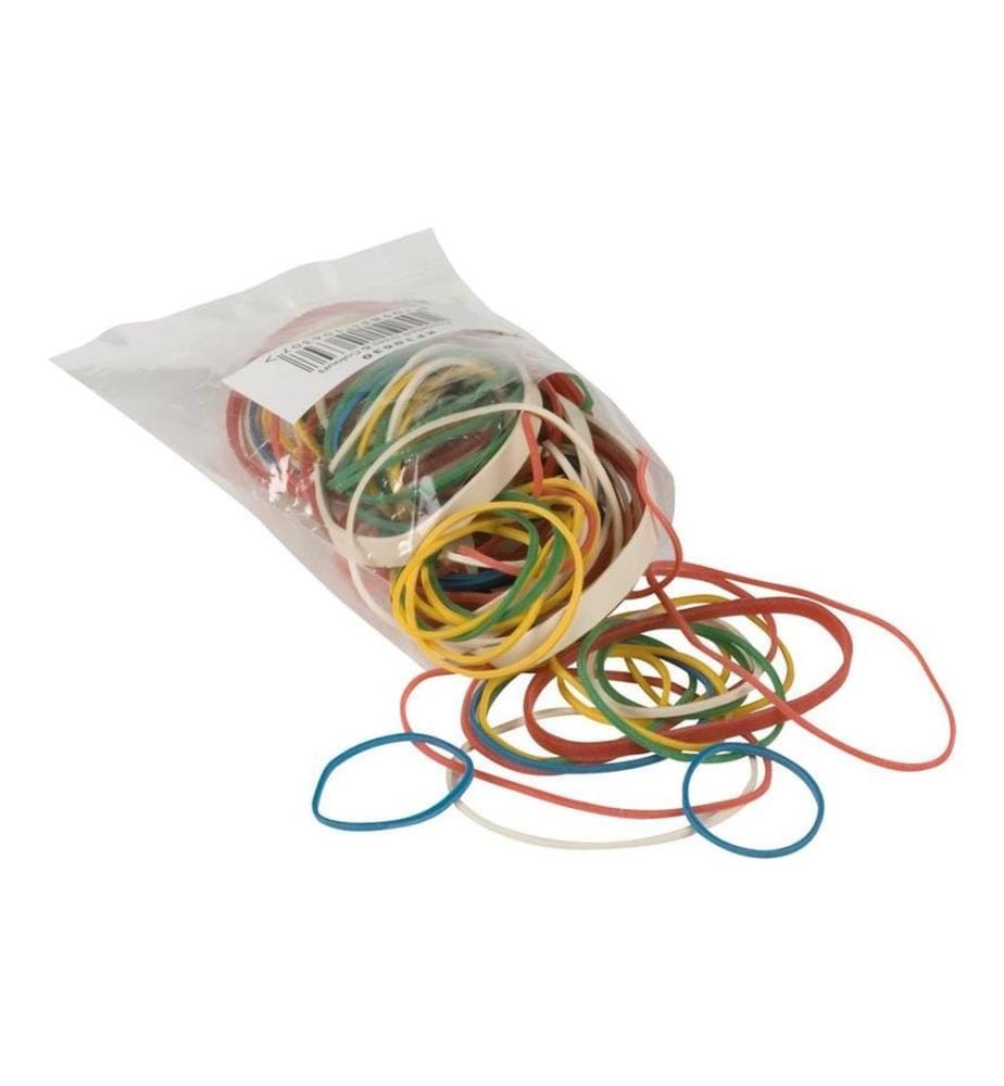 CONNECT Gummiband farbig, 75 Stück