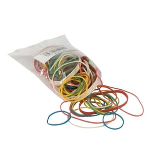 CONNECT Gummiband farbig, 75 Stück
