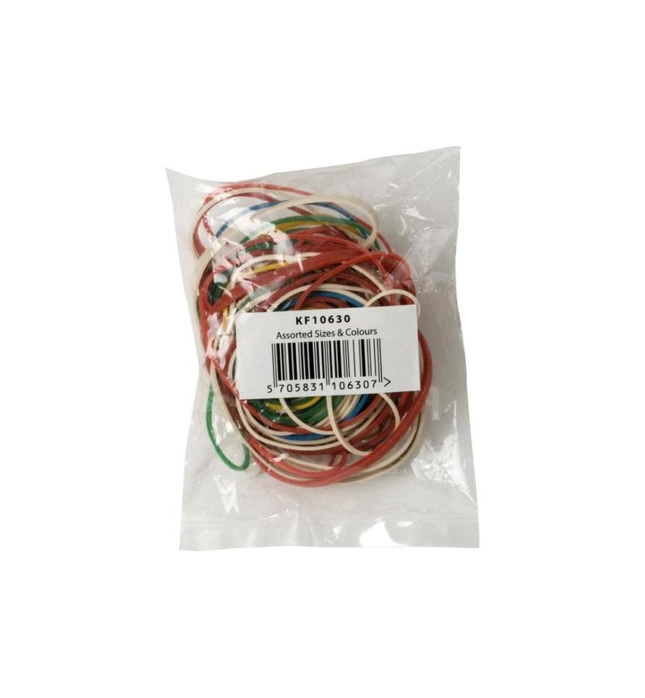 CONNECT Gummiband farbig, 75 Stück