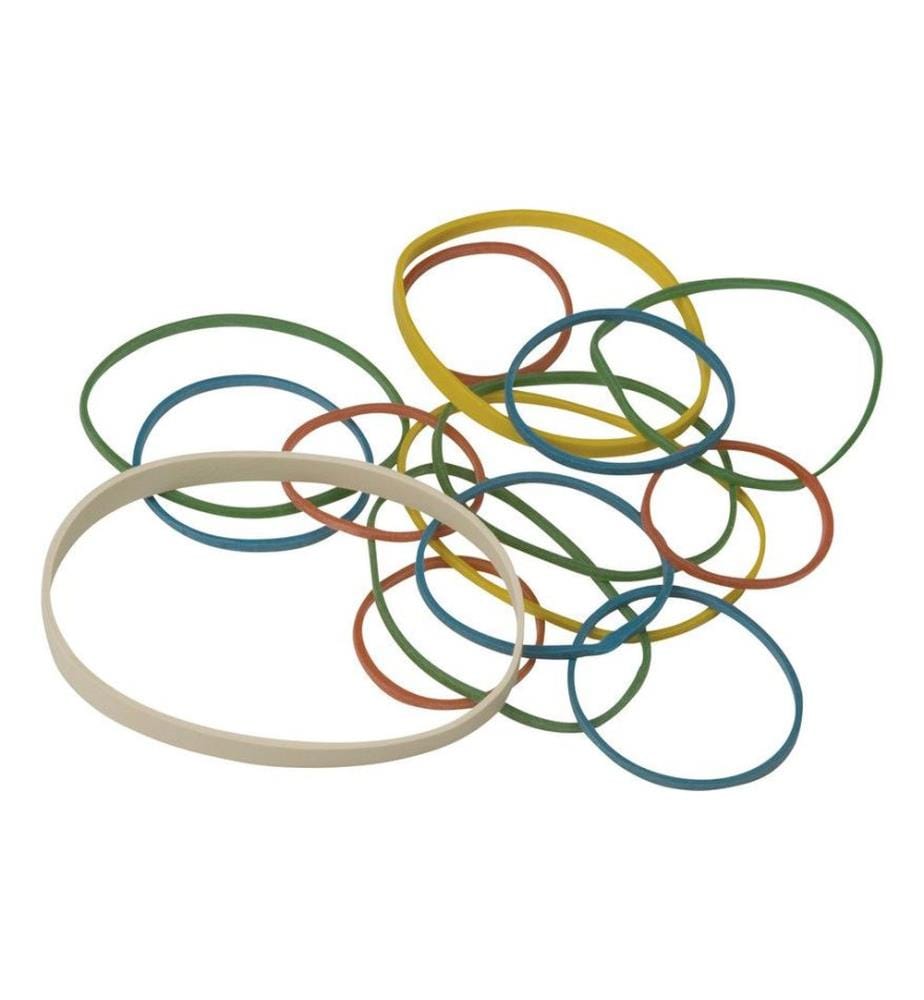CONNECT Gummiband farbig, 75 Stück