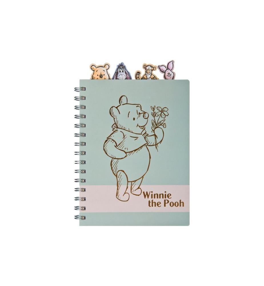 Undercover Carnet de notes Winnie the Pooh A5, À lignes, Vert olive