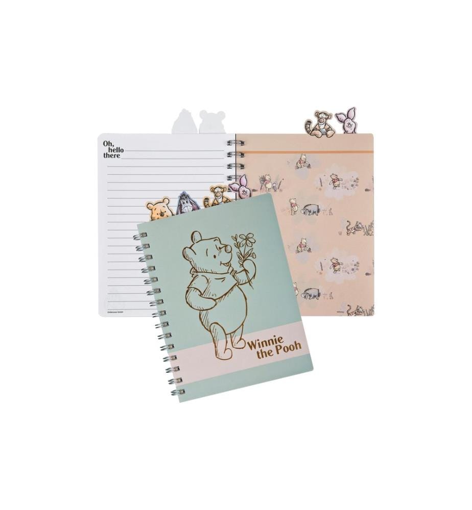 Undercover Carnet de notes Winnie the Pooh A5, À lignes, Vert olive