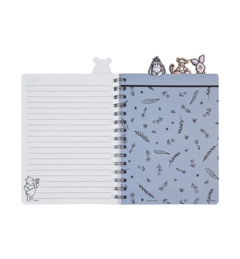 Undercover Carnet de notes Winnie the Pooh A5, À lignes, Vert olive