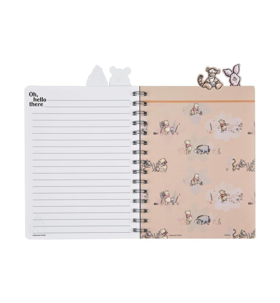 Undercover Carnet de notes Winnie the Pooh A5, À lignes, Vert olive