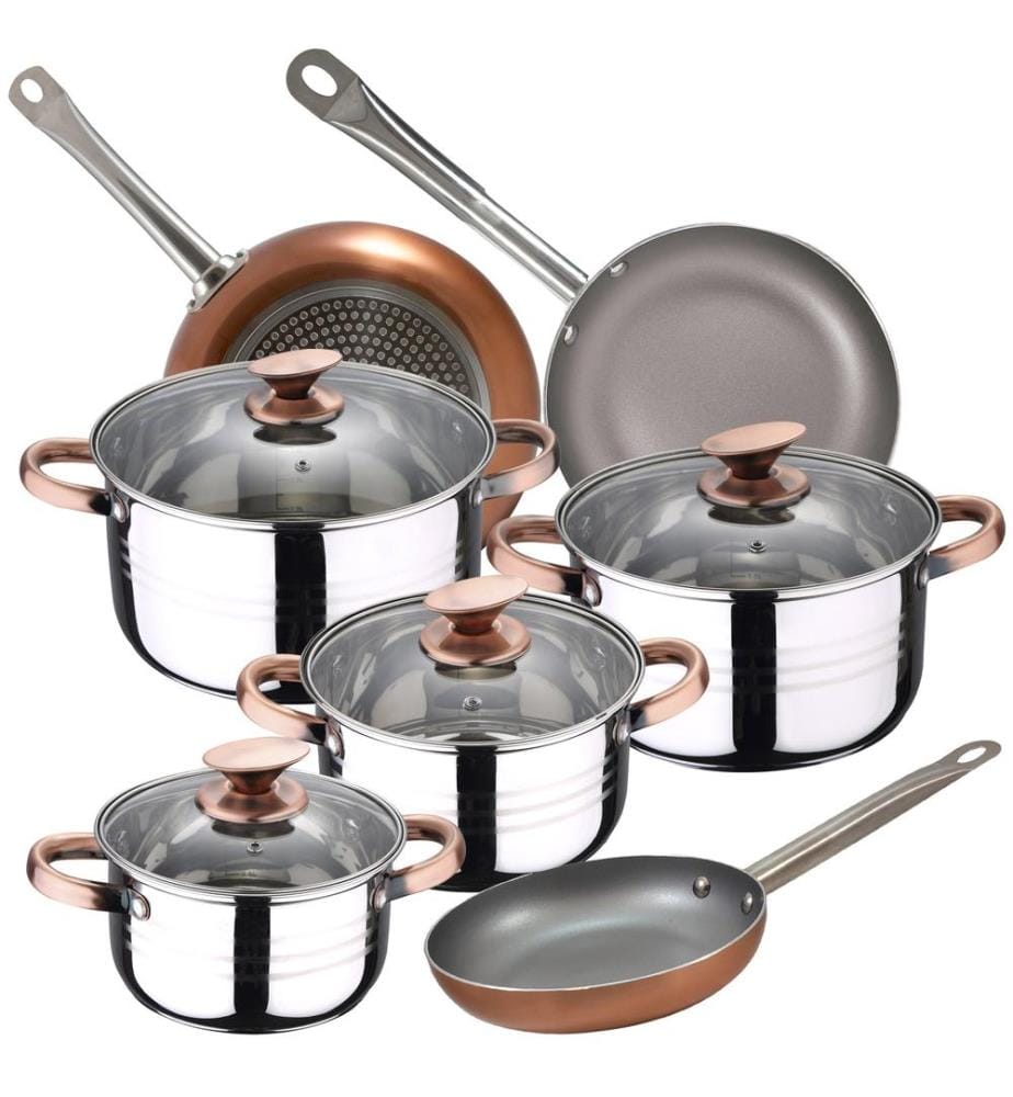8-teiliges Kochgeschirrset SAN IGNACIO Nona aus Edelstahl mit Pfannen (18/22/26 cm); SAN IGNACIO Optimum Plus aus gepresstem Aluminium","detected_source_language":"FR