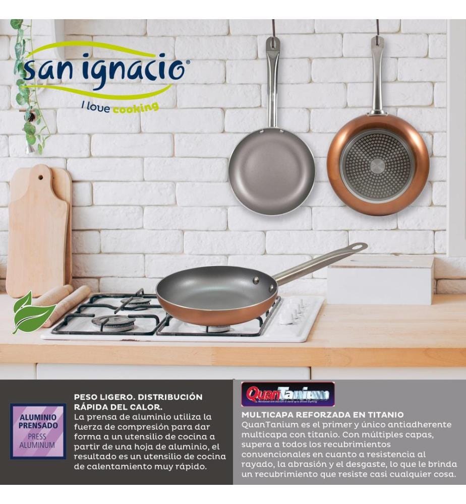 8-teiliges Kochgeschirrset SAN IGNACIO Nona aus Edelstahl mit Pfannen (18/22/26 cm); SAN IGNACIO Optimum Plus aus gepresstem Aluminium","detected_source_language":"FR