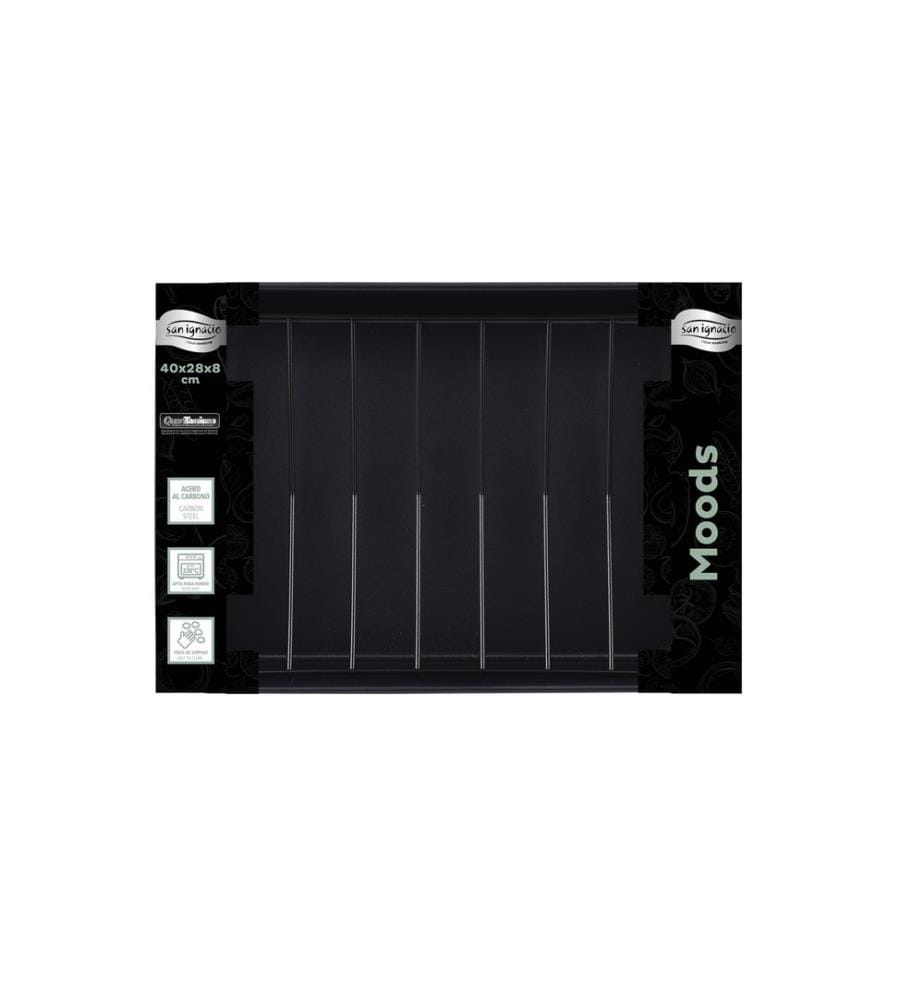 Bratpfanne 40 x 28 x 8 cm aus Kohlenstoffstahl von Moods San Ignacio","detected_source_language":"FR