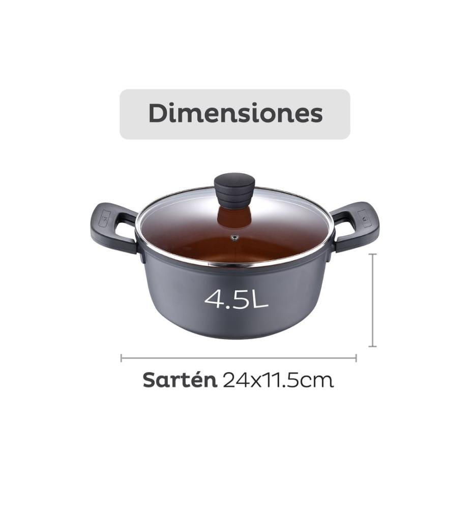 24 x 11.5 cm saucepan with lid, San Ignacio Bronze cast aluminium, induction-compatible","detected_source_language":"FR