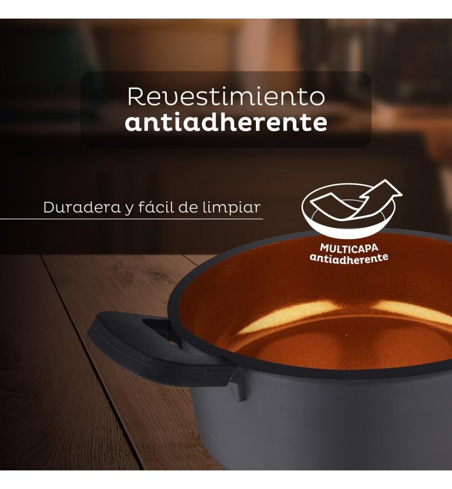 24 x 11.5 cm saucepan with lid, San Ignacio Bronze cast aluminium, induction-compatible","detected_source_language":"FR