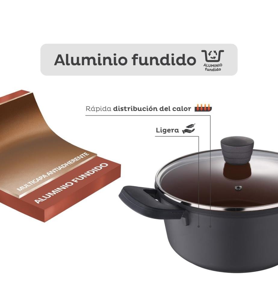 24 x 11.5 cm saucepan with lid, San Ignacio Bronze cast aluminium, induction-compatible","detected_source_language":"FR