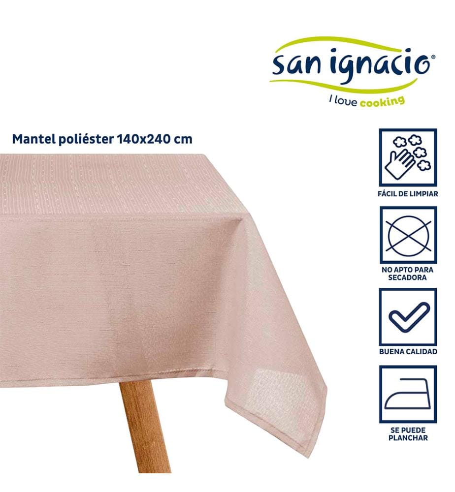 Tischdecke aus Polyester, 140 x 240 cm, hellgrau, Kollektion KINVARA","detected_source_language":"FR