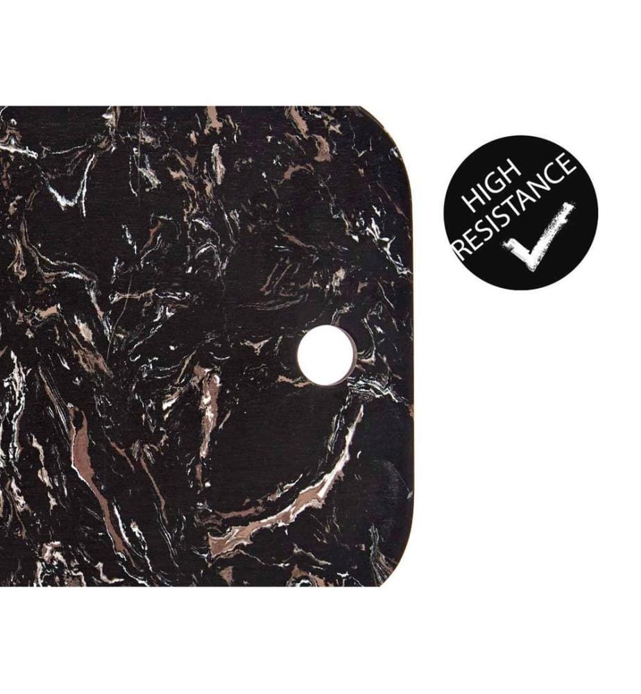 Planche à découper en bois et marbre noir de la collection KINVARA, 38 cm