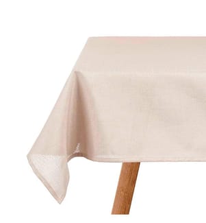 Tischdecke aus Polyester, 140 x 140 cm, naturfarben, Kollektion KINVARA","detected_source_language":"FR