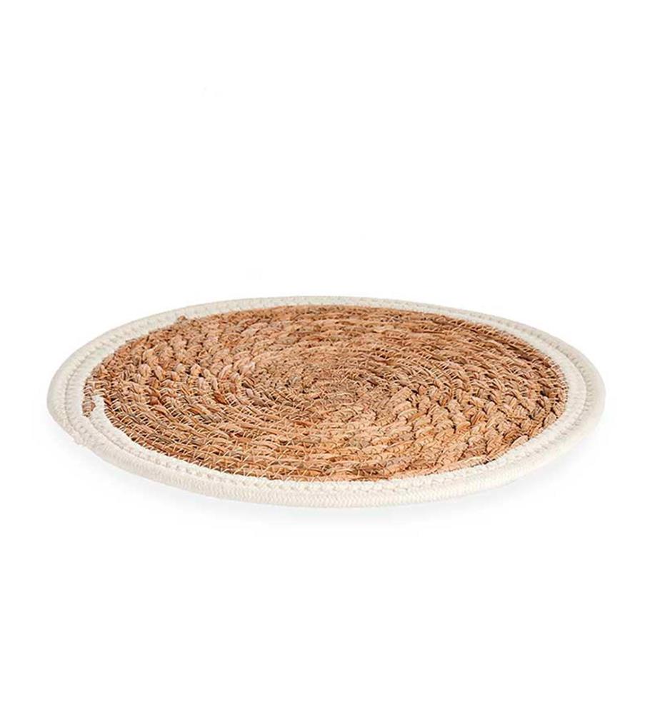 Natural rug with white border, 30 cm, KINVARA collection","detected_source_language":"FR