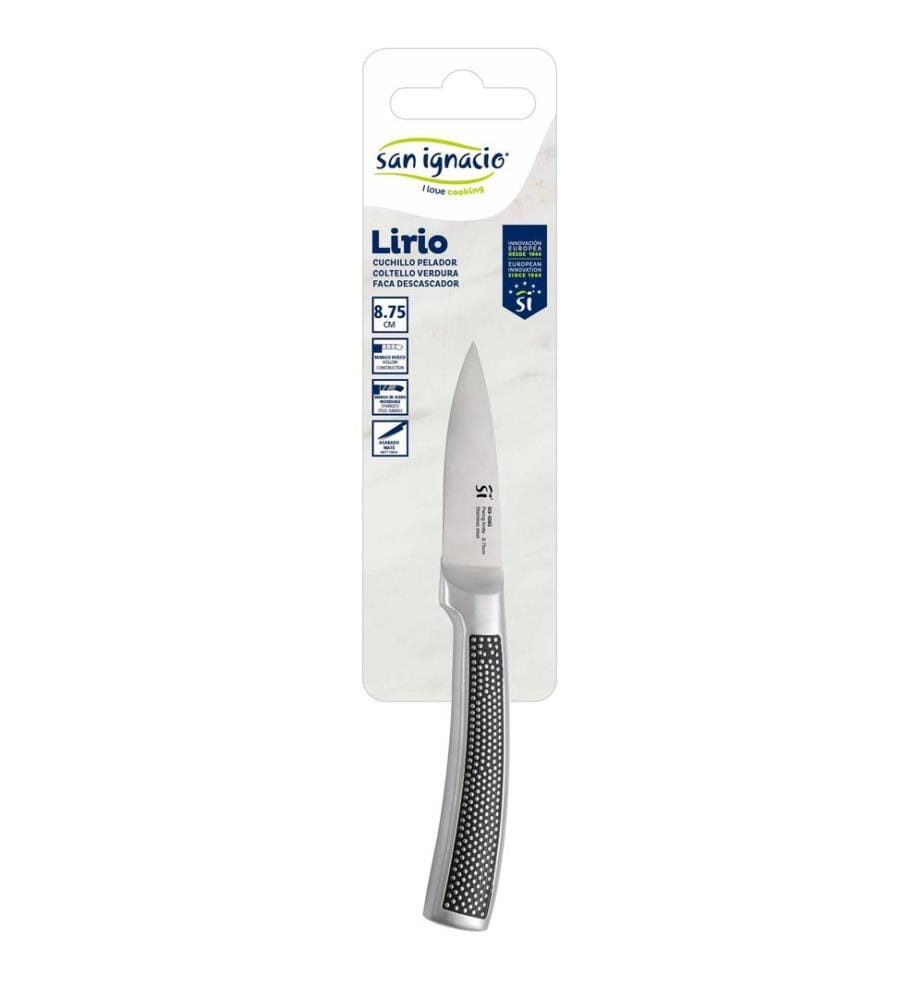 8,75 cm langes Gemüsemesser aus Edelstahl, mit der Lilie von San Ignacio","detected_source_language":"FR