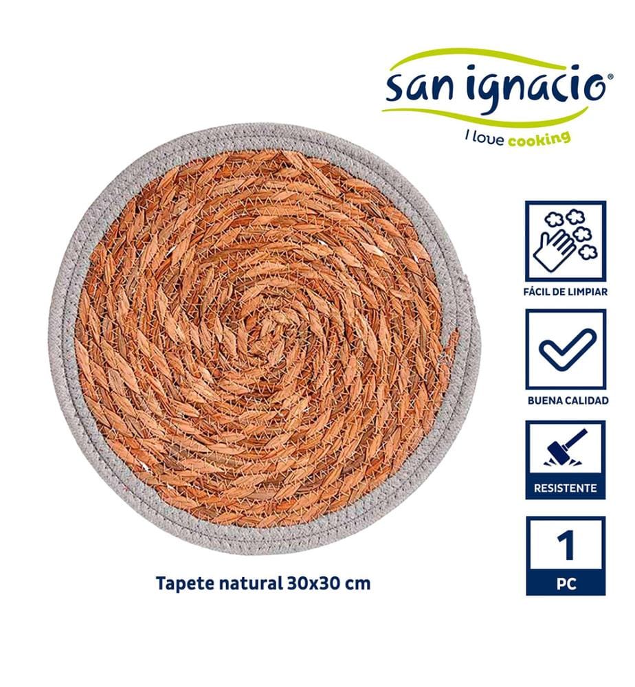 Naturteppich mit grauer Einfassung, 30 cm, Kollektion KINVARA","detected_source_language":"FR