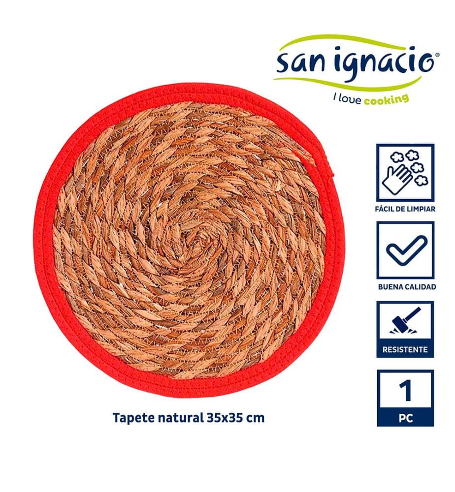 Naturteppich mit rotem Rand, 35 cm, Kollektion KINVARA","detected_source_language":"FR