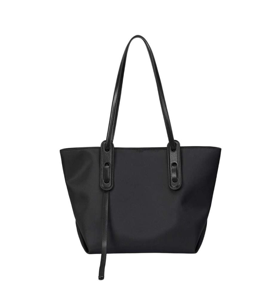 Grand sac fourre-tout en nylon imperméable, lot 2 en 1 - Noir