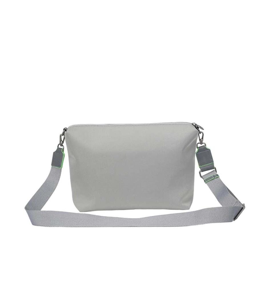 Lot de 2 grands sacs fourre-tout en nylon imperméables 2-en-1 - Gris