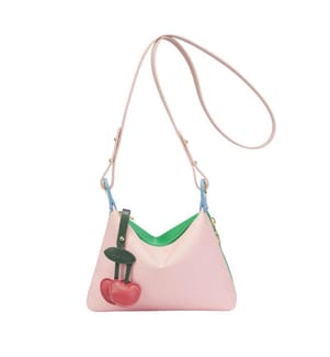 Sac à bandoulière réversible en nylon - Rose