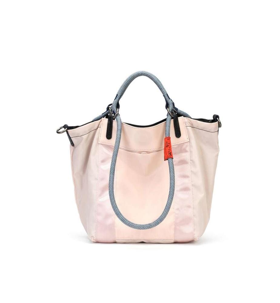Wendbare zweifarbige Beuteltasche aus ballistischem Nylon – Schwarz