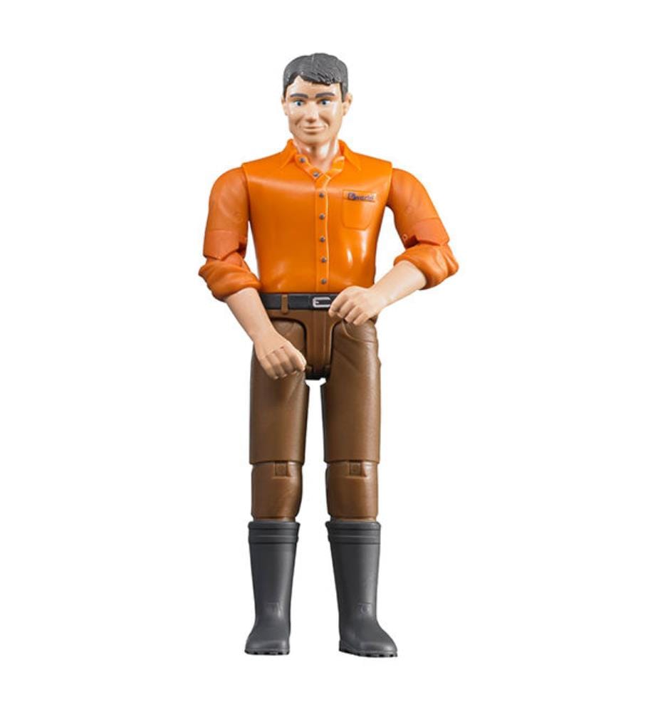 Figur – Hellhäutiger Mann mit brauner Hose – 10,7 cm