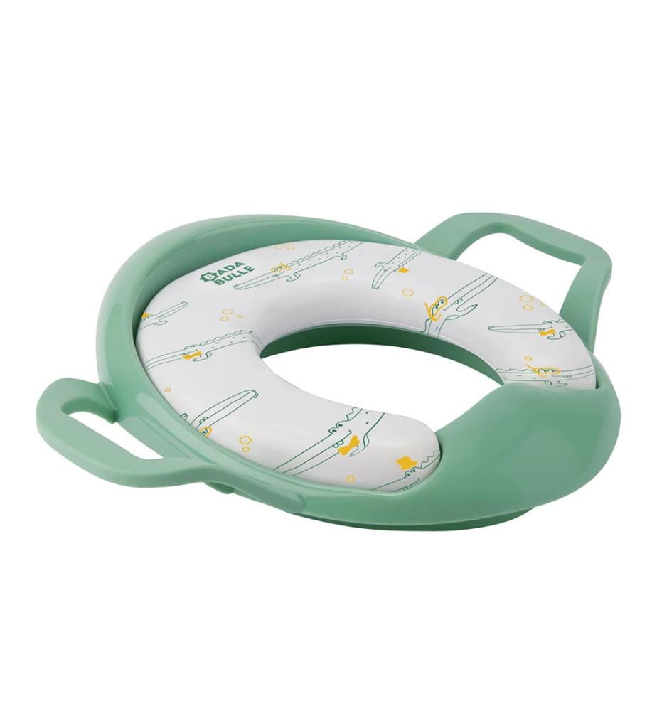 Réducteur de Toilette Confort Avec Poignées - Vert