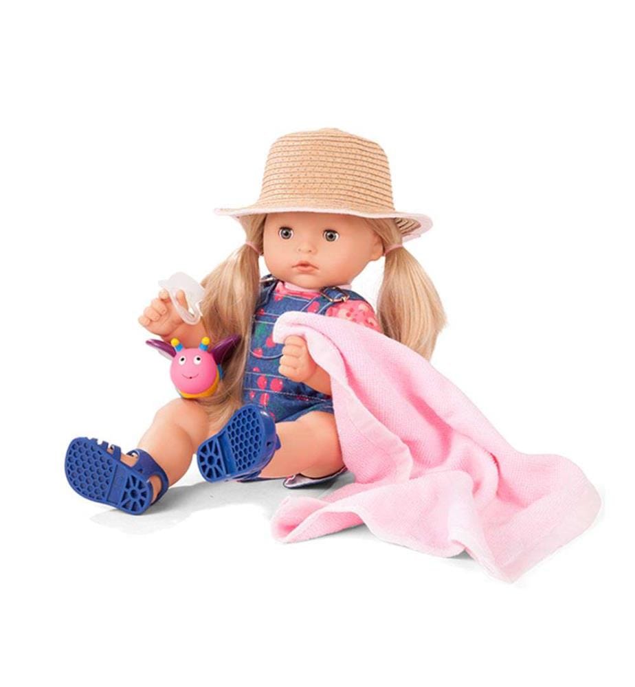 Maxy Aquini blond 42cm Badepuppe mit Zubehör, 3+