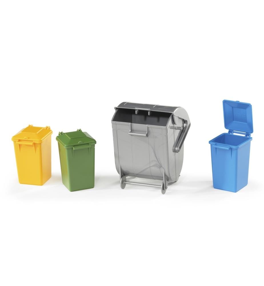 Mülltonnen Set, 3 kleine u. 1 grosse Tonne, Profi - Serie