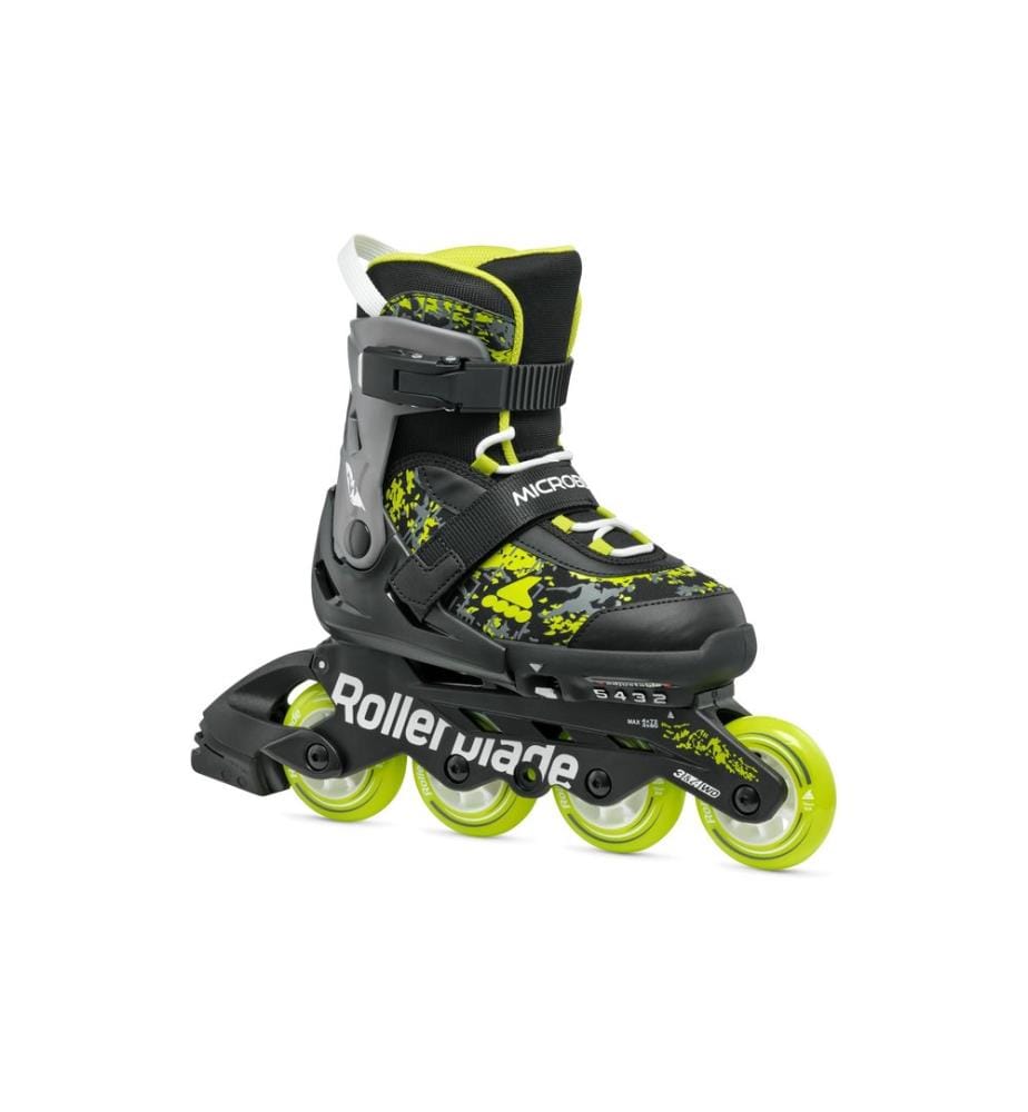 Rollers en ligne Microblade SL Noir/Lime, 33 - 36.5
