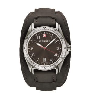 Montre en Cuir Alpine - Noir