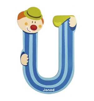 04562 - Buchstabe U Clown - Blau