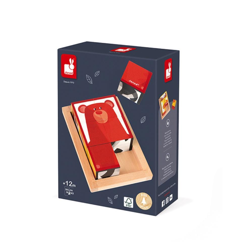 Würfelpuzzle Wald 6 Motive