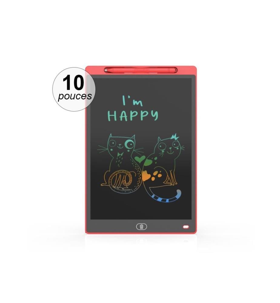 Tablette graphique LCD 10 pouces couleur - Rouge