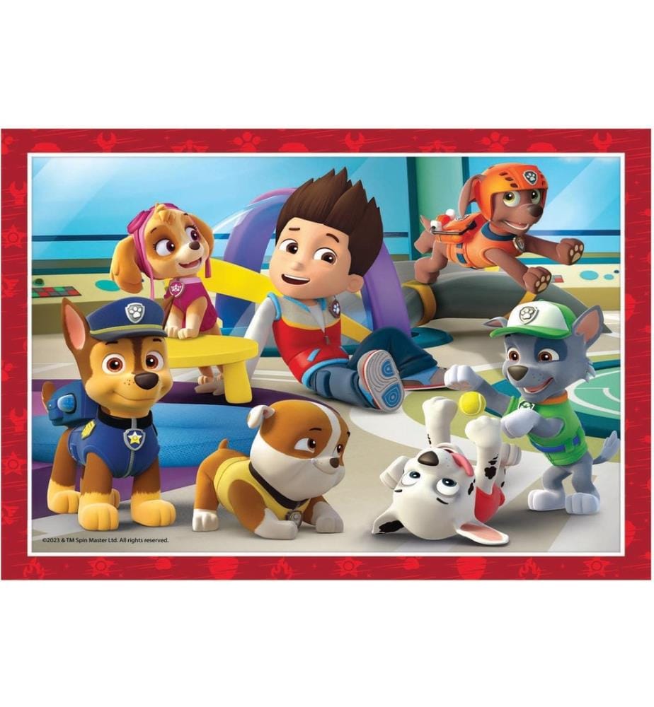Set aus 4 Paw Patrol 4-in-1-Puzzles (2 x 20 + 2 x 60 Teile)