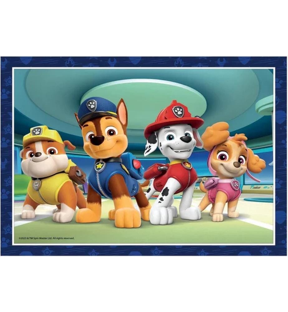 Set aus 4 Paw Patrol 4-in-1-Puzzles (2 x 20 + 2 x 60 Teile)