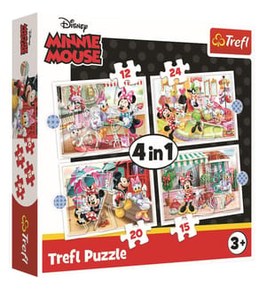 DISNEY - Minnie und ihre Freunde - 4 in 1 Puzzles - 4ANS +