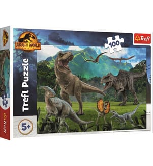 JURASSIC PARK - Puzzle 100pcs - 5ANS+ - 41x27,5cm