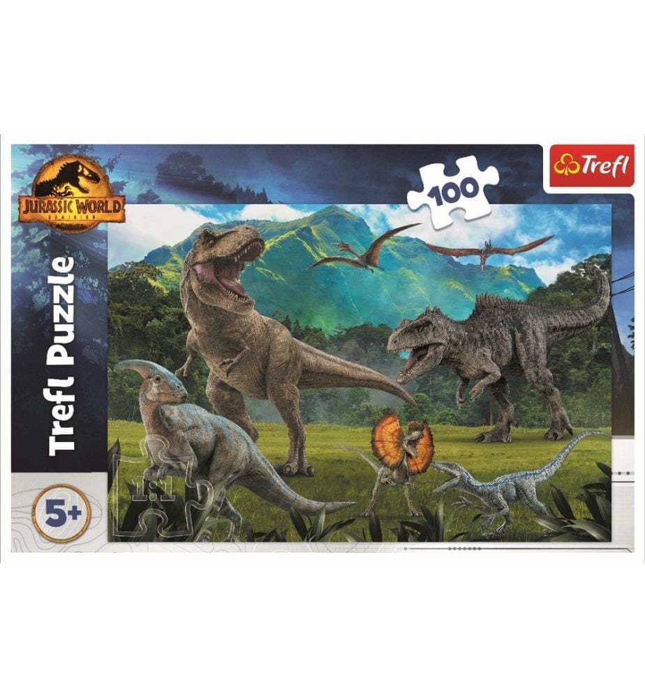 JURASSIC PARK - Puzzle 100pcs - 5ANS+ - 41x27,5cm