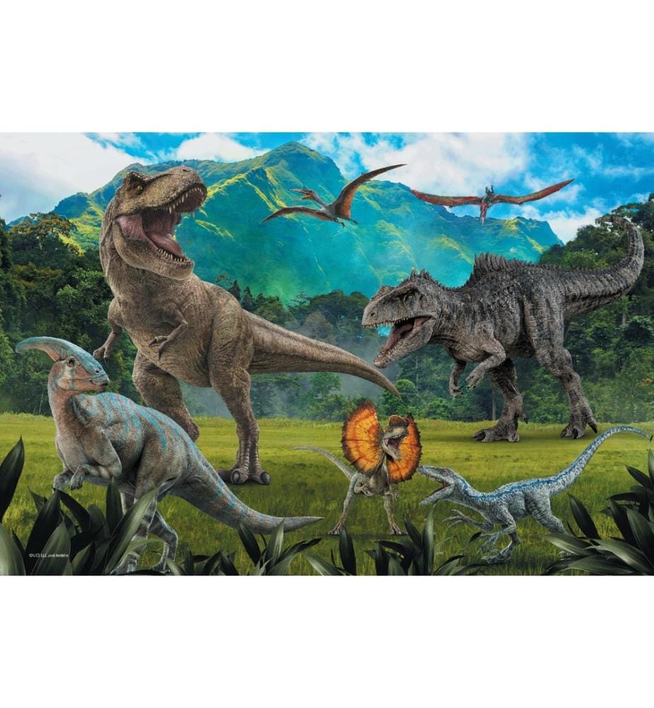 JURASSIC PARK - Puzzle 100pcs - 5ANS+ - 41x27,5cm