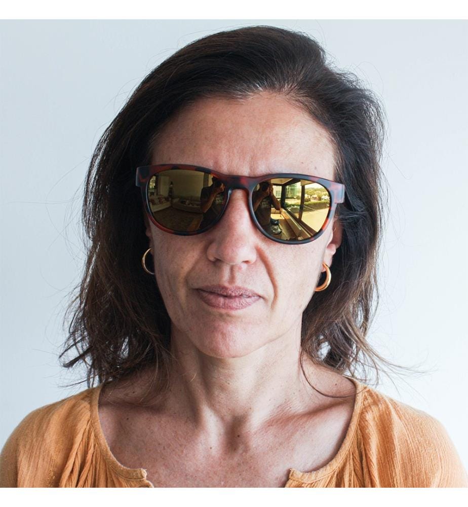 Sport-Sonnenbrille London - Schildkröte und Gold