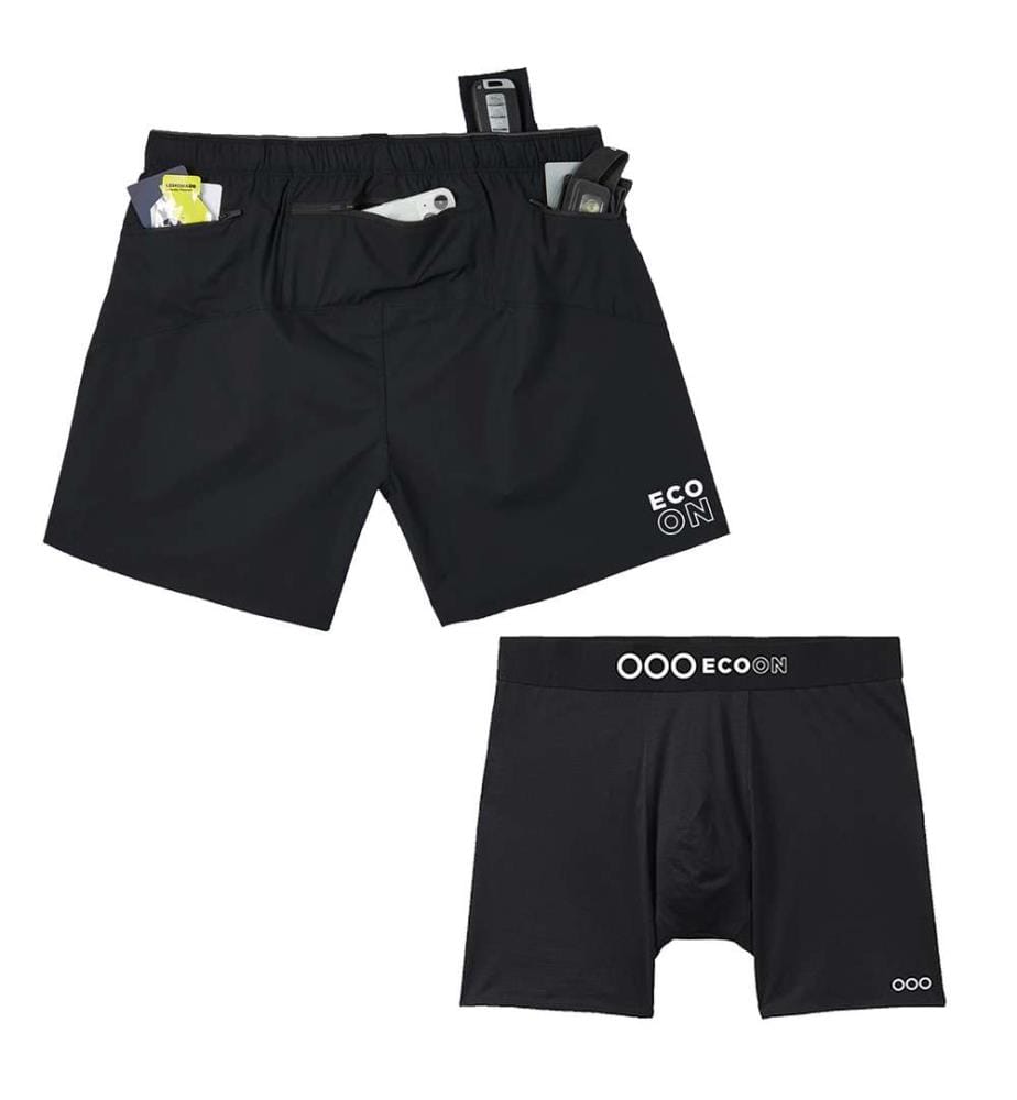 Short à poches avec compression intelligente Milan - Noir