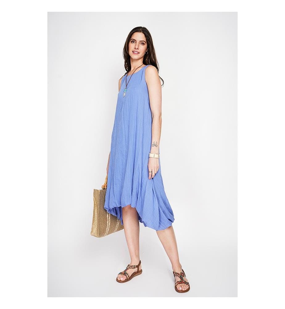 Kleid - Blau-Azurblau