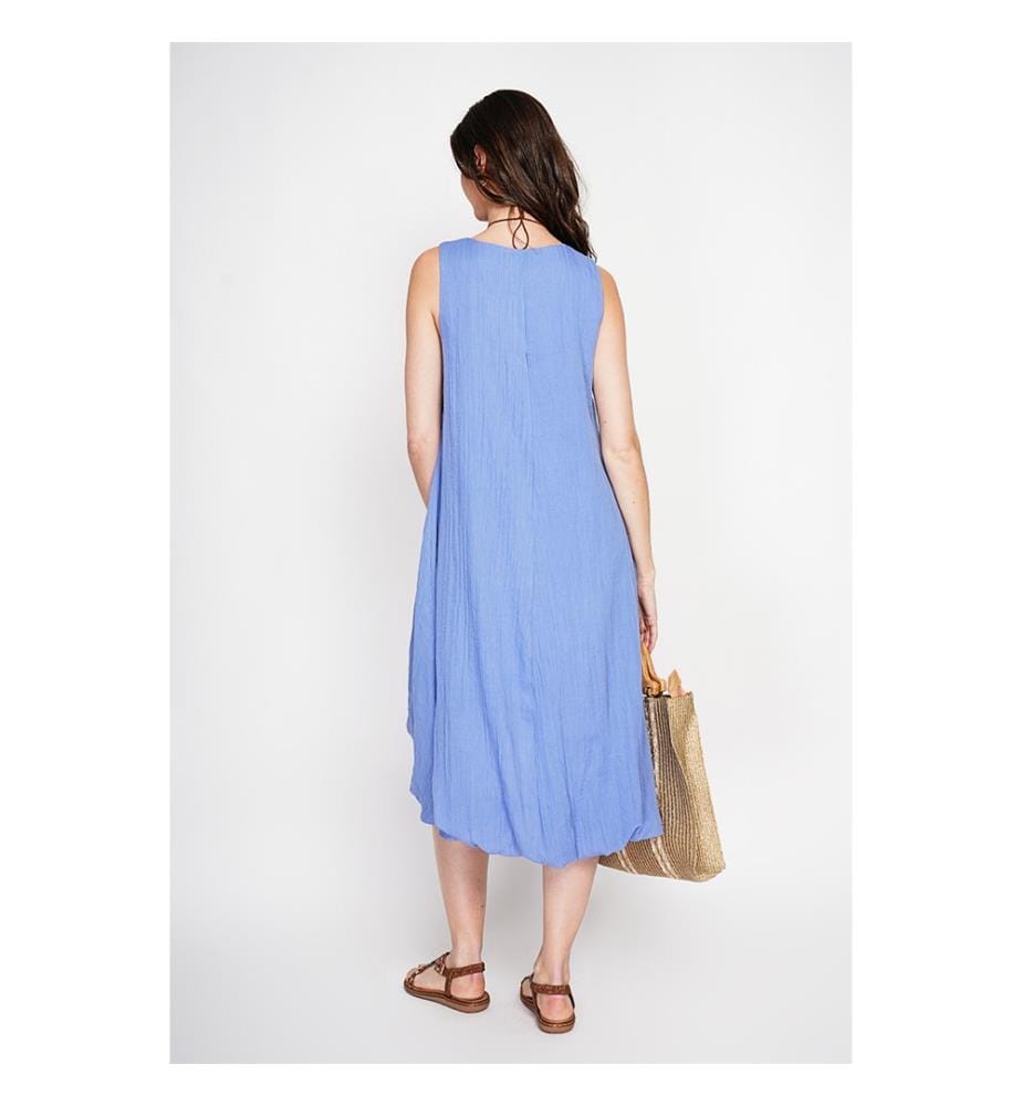 Kleid - Blau-Azurblau