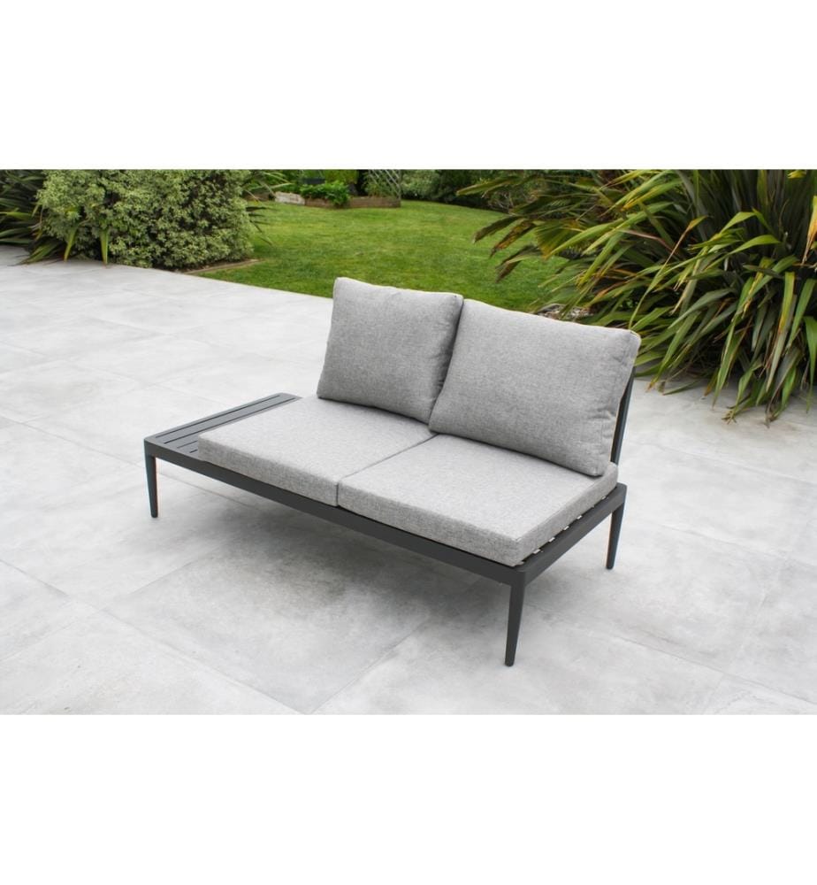 Eck-Gartenmöbel Ankara 4-Sitzer - Schwarz