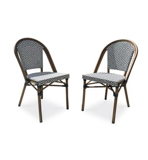 Set of 2 Bistro Garden Armchairs - Blue