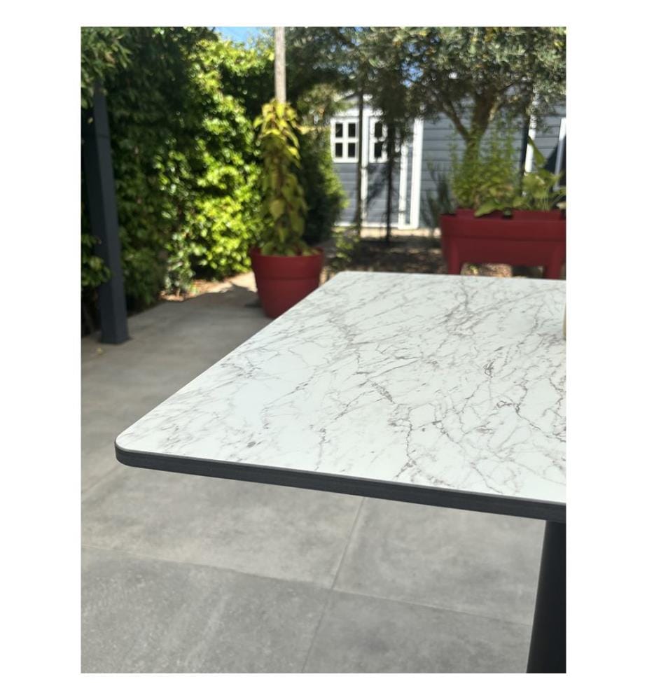 Gartentisch Bistro Quadratisch 70 x 70 cm - Weiss