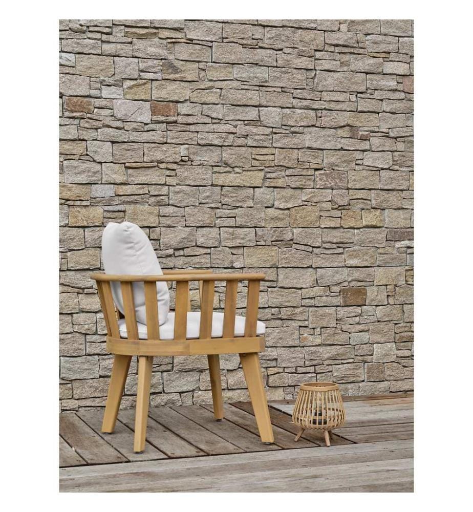 Set of 2 Liso Garden Armchairs - Wood
