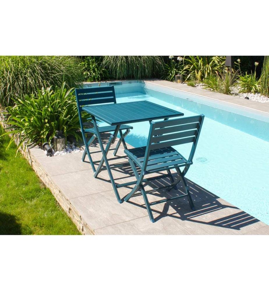 2er-Set Gartenstühle Marius - Entenblau